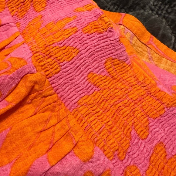 Ivy Jane Pink and Orange Floral Maxi Skirt - Picture 9 of 15